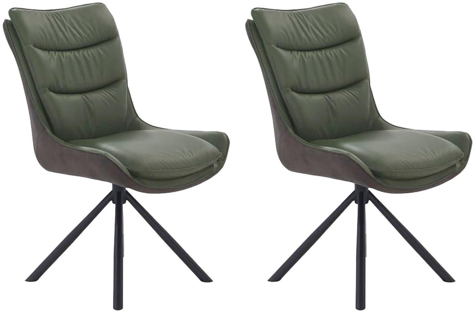 Jockenhöfer Gruppe Drehstuhl »Maurice (Set, 2 St.)«, (Set), 2 St., Leder, E günstig online kaufen