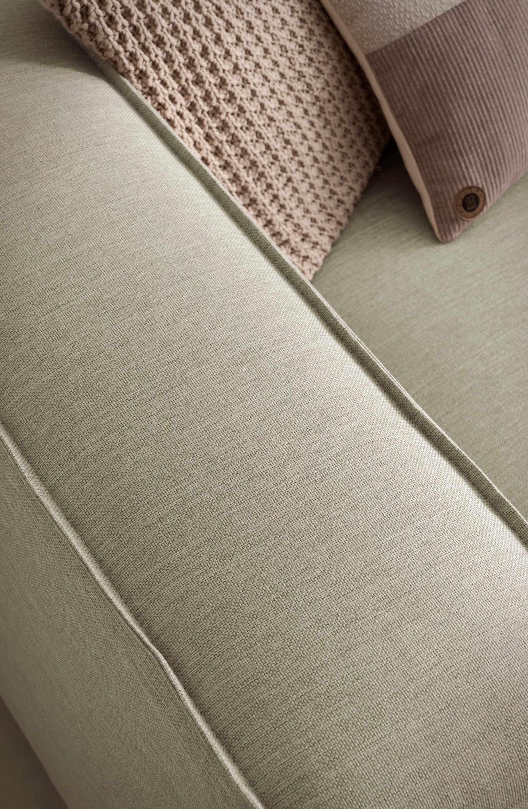 LeGer Home by Lena Gercke Polsterecke »PIARA XXL, L-Form mit Schlaffunktion, Big-Sofa in Cord o. Leinenoptik«, Hocker stellbar zum Schlafsofa (Krokodilverbinder), tiefe Sitzfläche