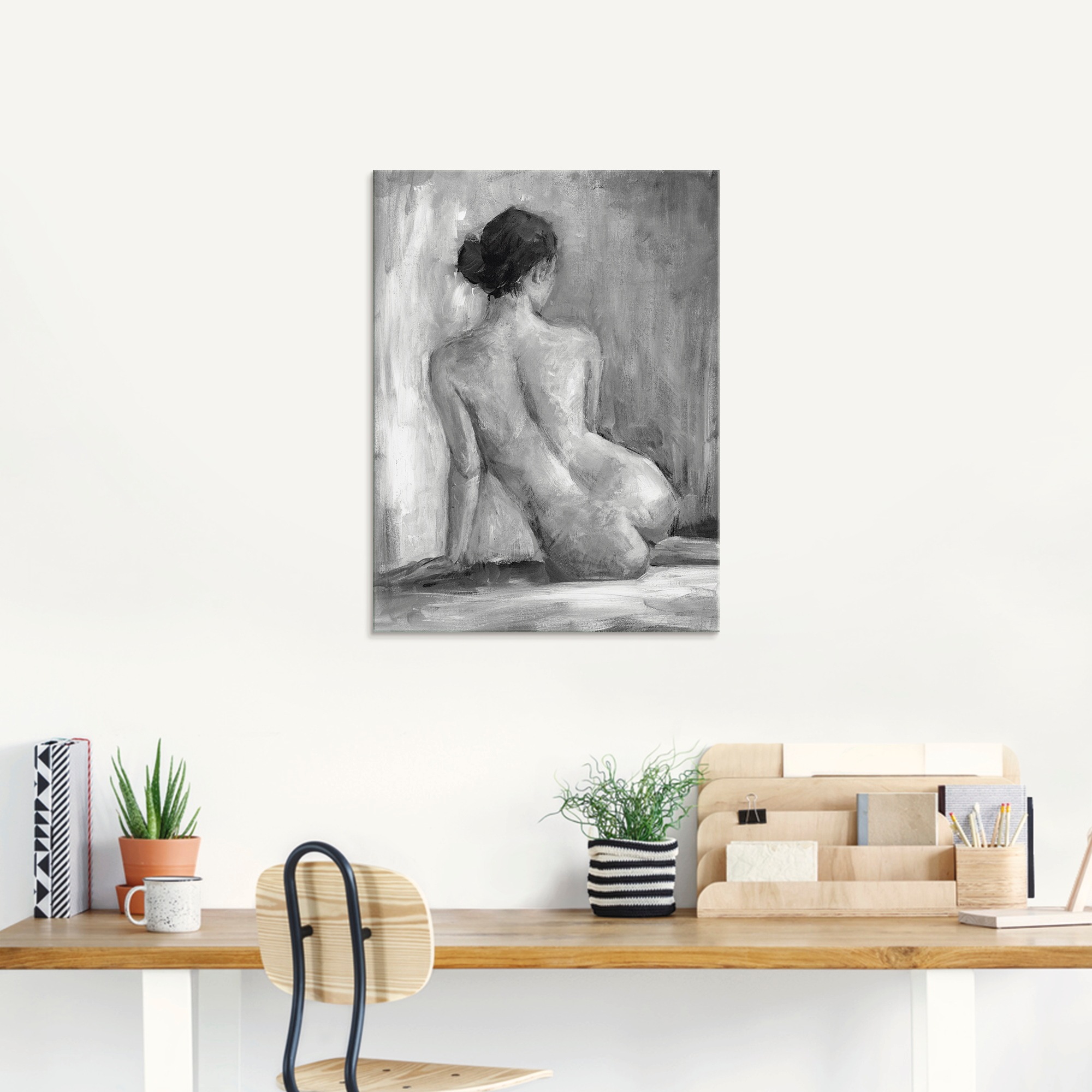 Artland Glasbild »Figur in schwarz & weiß I« Frau 1 Stk. tlg. in verschiede günstig online kaufen
