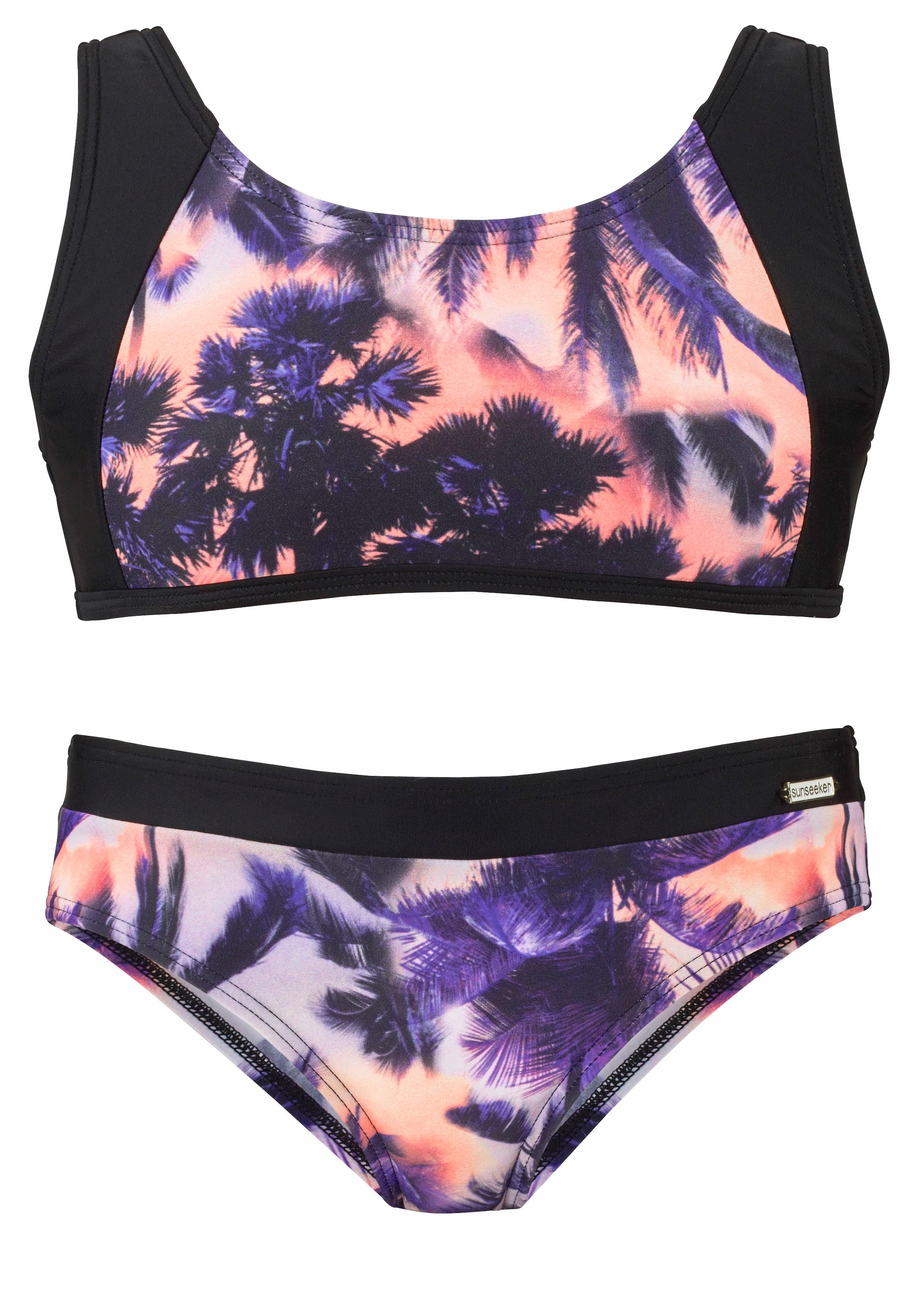 Bild von Sunseeker Bustier-Bikini, mit Palmendruck