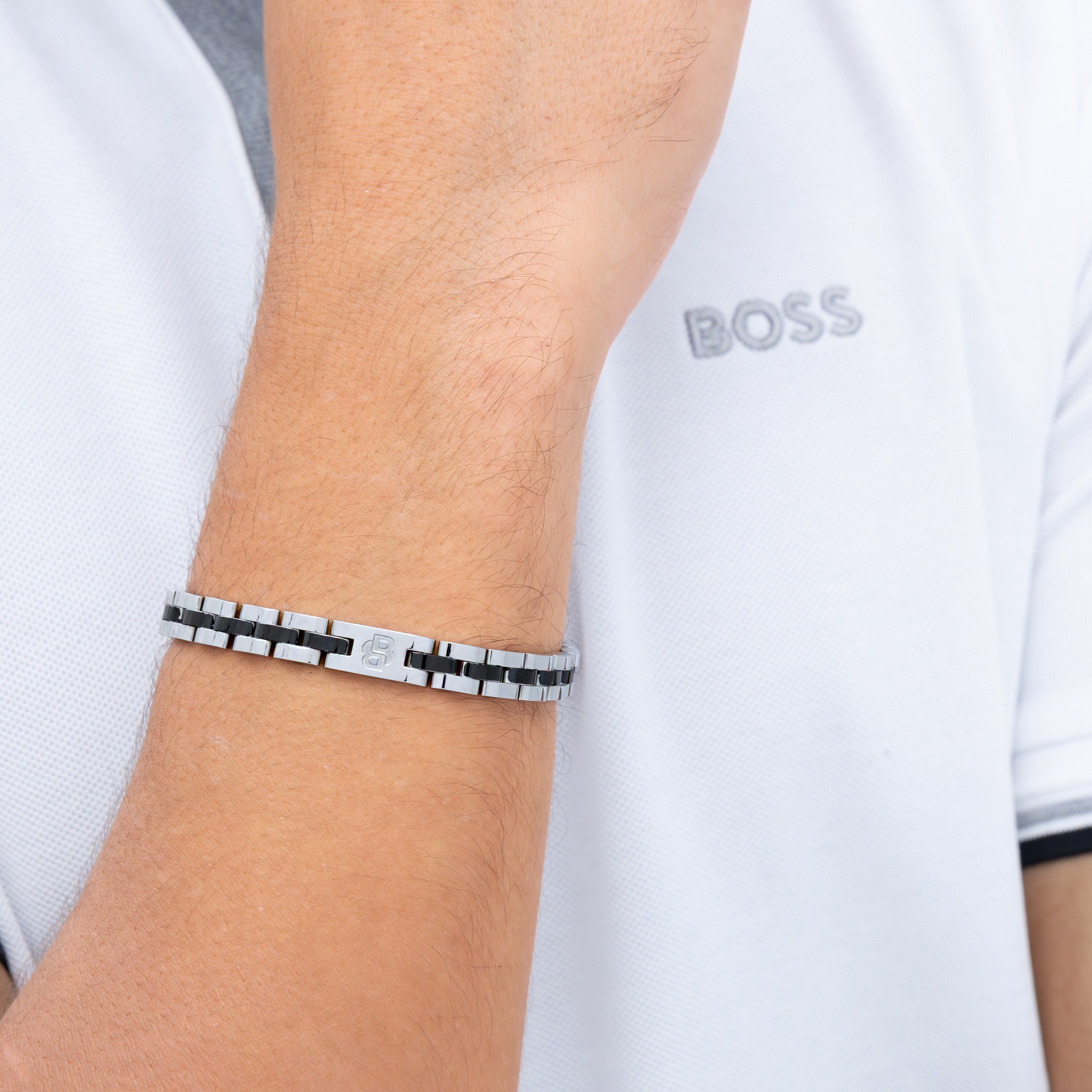 BOSS Gliederarmband »ARCHER« Emaille