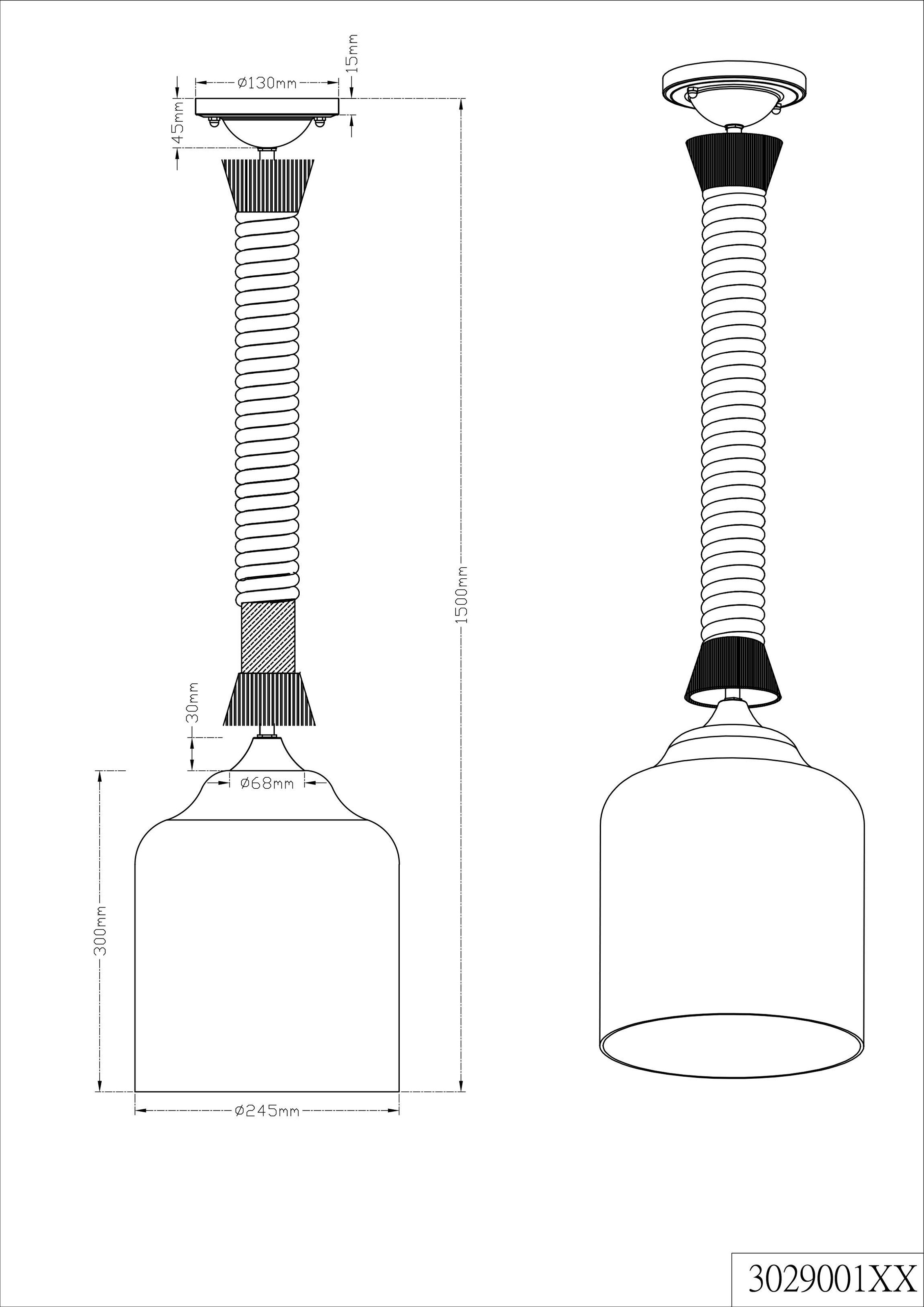 TRIO Leuchten Pendelleuchte »JUDITH« E27 Warmweiß Hängeleuchte, Hängelampe