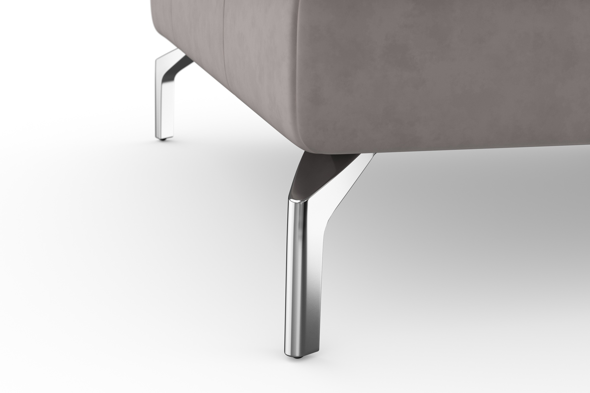 sit&more Ecksofa »Bendigo L-Form« inklusive Sitztiefenverstellung, Bodenfreiheit 15 cm, in 2 Fußfarben