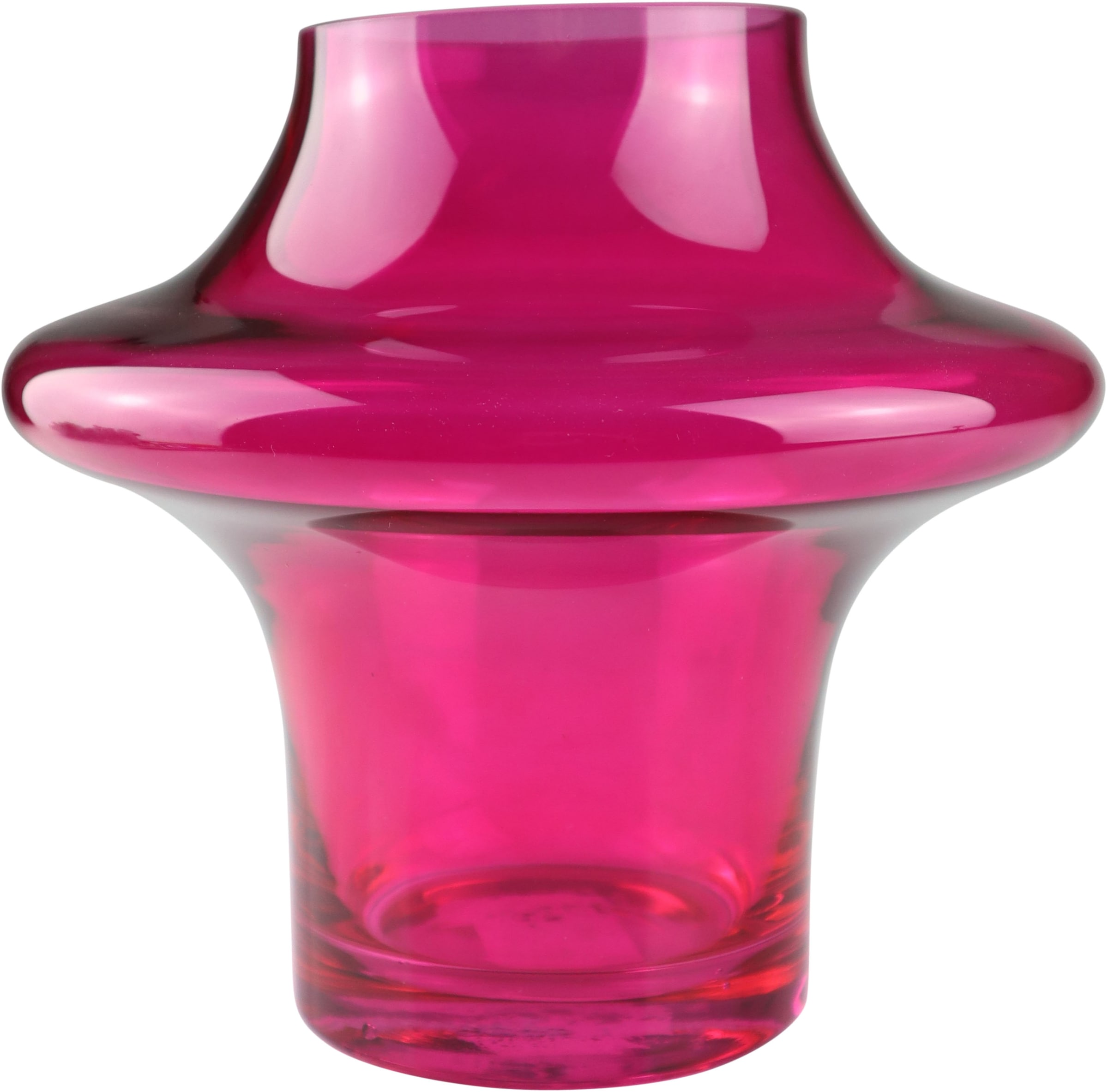 AM Design Dekovase »Klassische, runde Vase aus pinkfarbenem Glas«, stilvoll günstig online kaufen