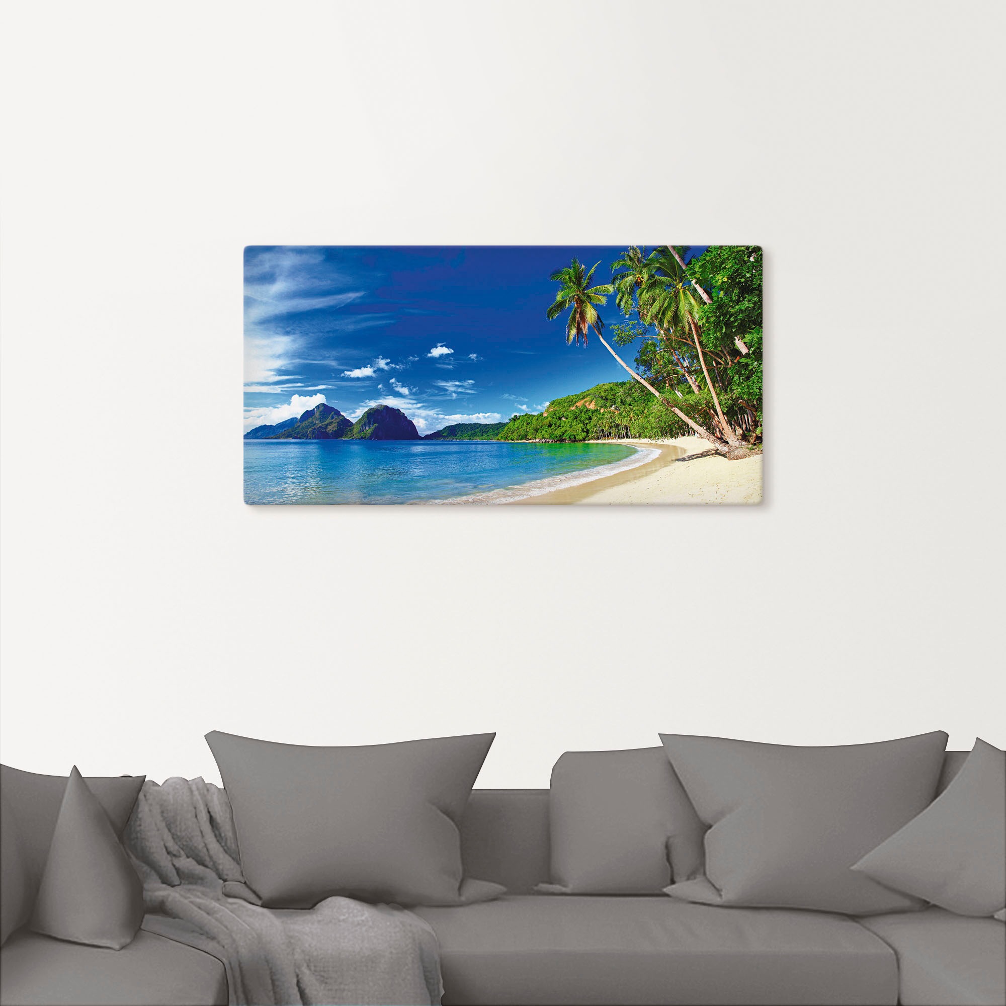 Artland Wandbild »Paradies«, Küste, (1 St.), als Leinwandbild, Poster, Wand günstig online kaufen
