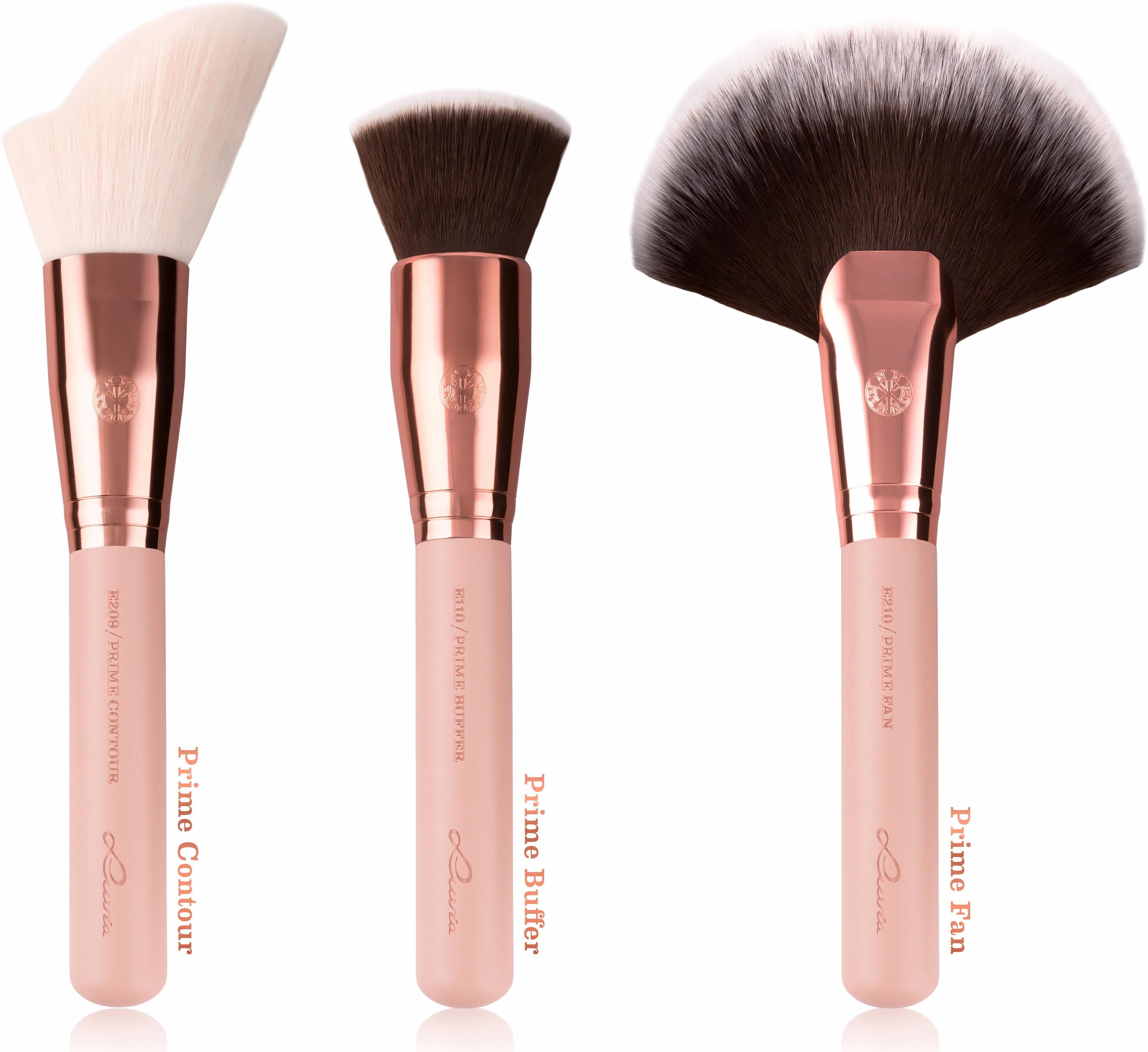 Luvia Cosmetics Kosmetikpinsel-Set »Essential Brushes - Rose Golden Vintage« vegan