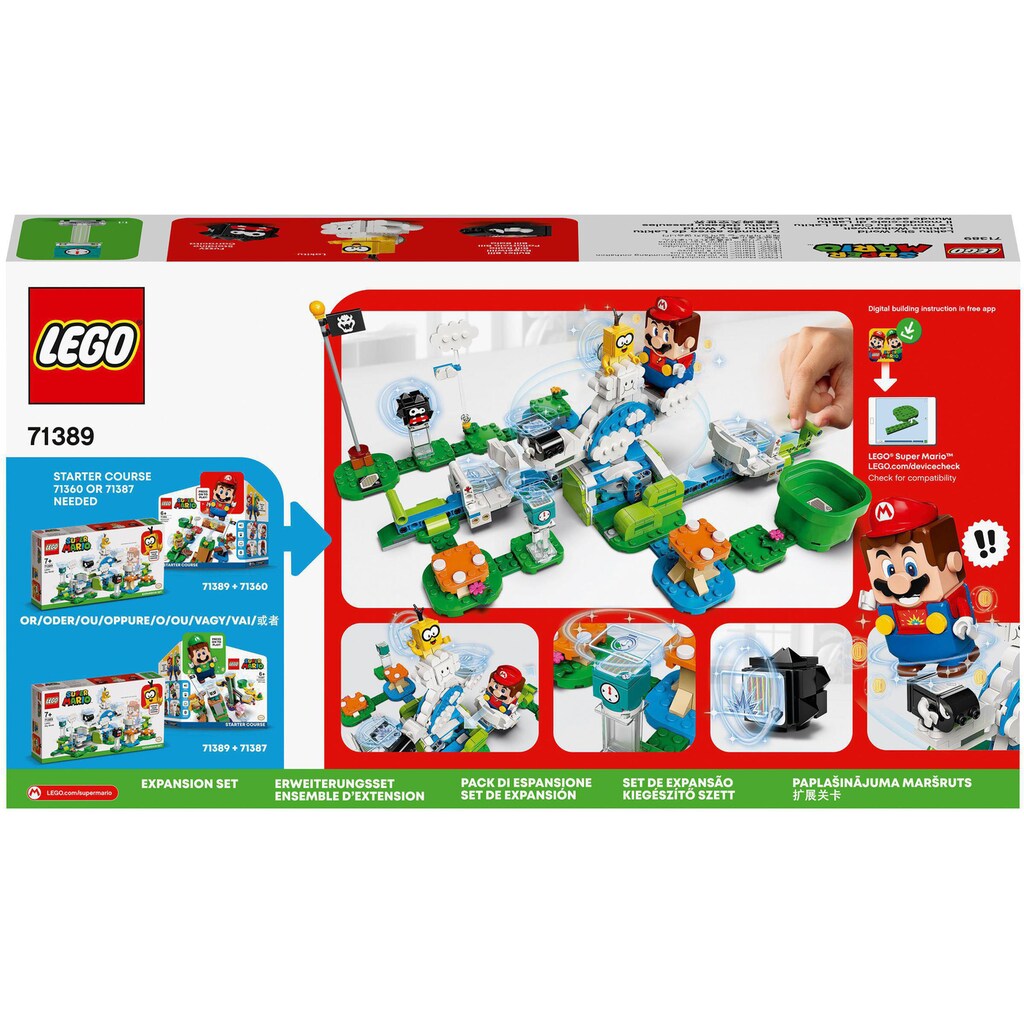 LEGO® Konstruktionsspielsteine »Lakitus Wolkenwelt – Erweiterungsset (71389), LEGO® Super Mario«, (484 St.), Made in Europe