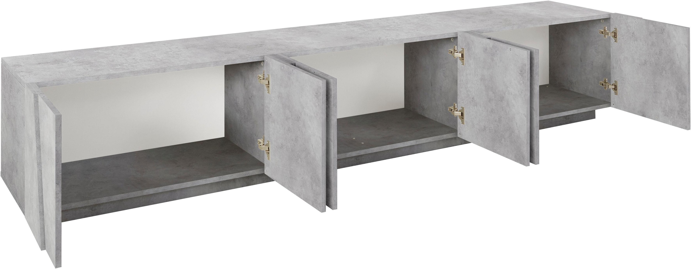 INOSIGN Lowboard »PING, TV-Board, TV-Band, TV-Kommode« mit 6 Türen, Breite günstig online kaufen