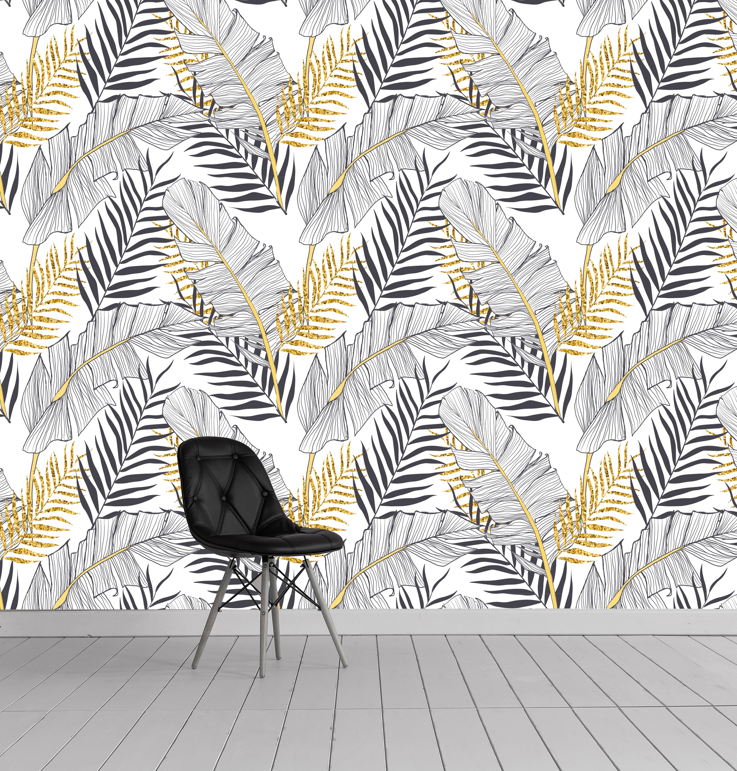 queence Vinyltapete »Eleonora« Motiv   bedruckt   botanisch   floral   gemu günstig online kaufen