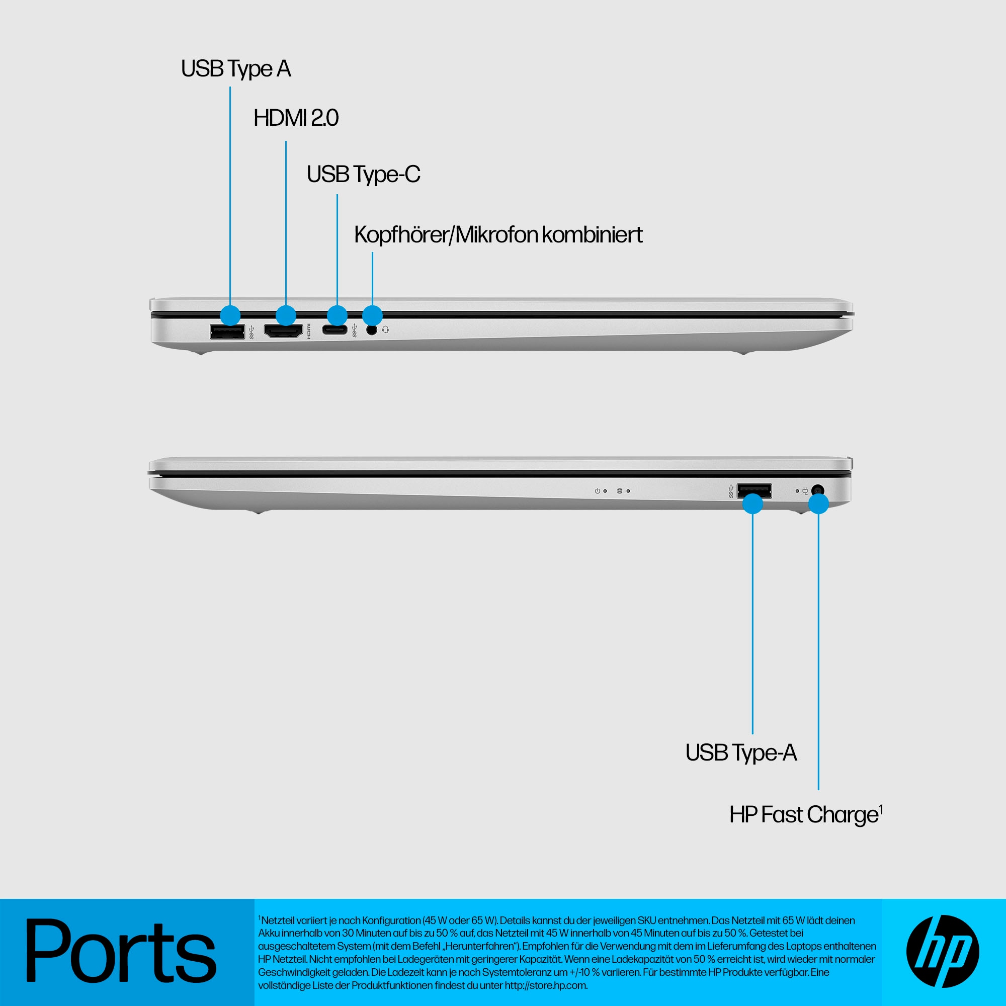 HP Notebook »17-cp3271ng«, 43,94 cm, / 17,3 Zoll, AMD, Ryzen 7, 512 GB SSD