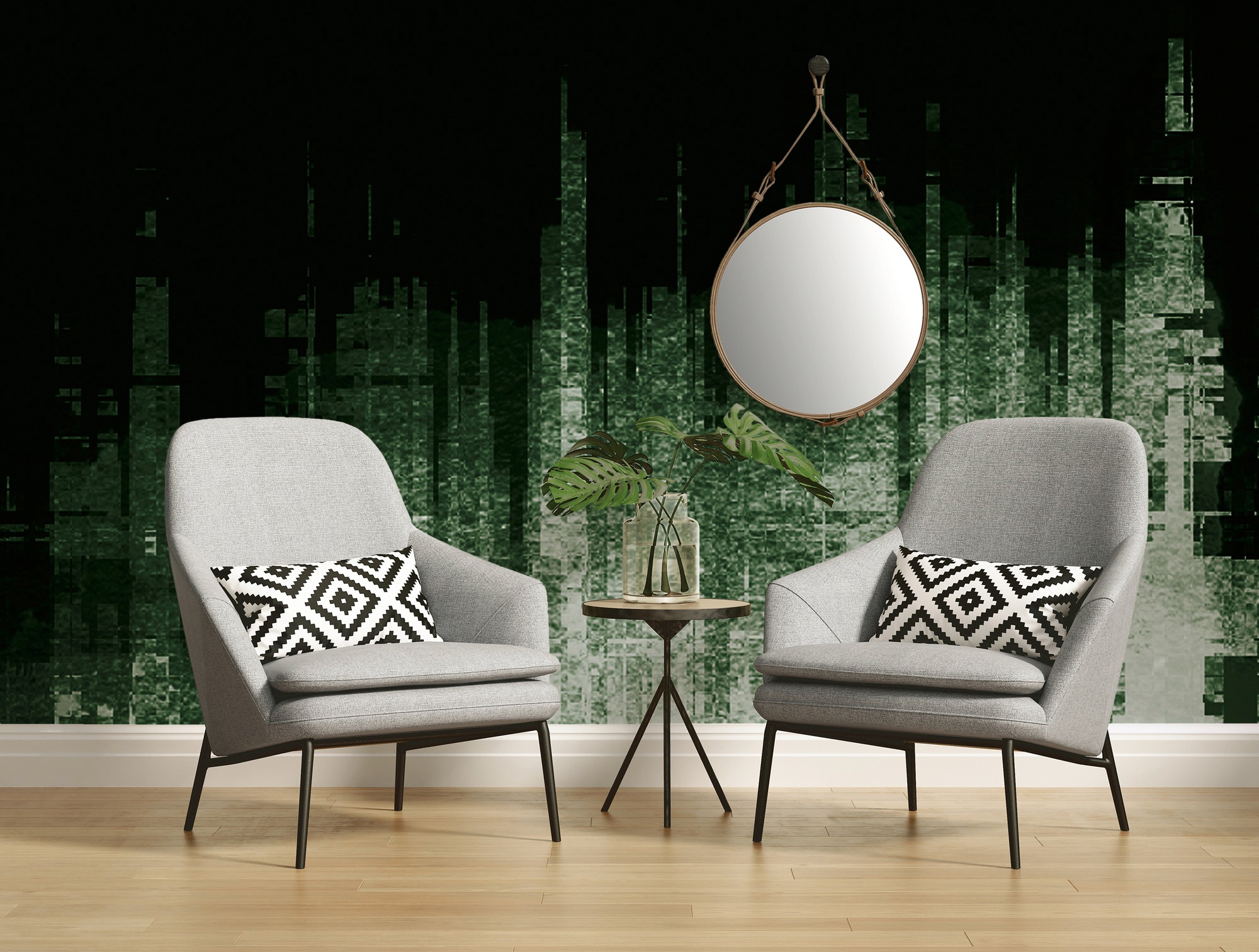 Architects Paper Fototapete »Atelier 47 Skyline Artwork 3« Stadt glatt Vlie günstig online kaufen