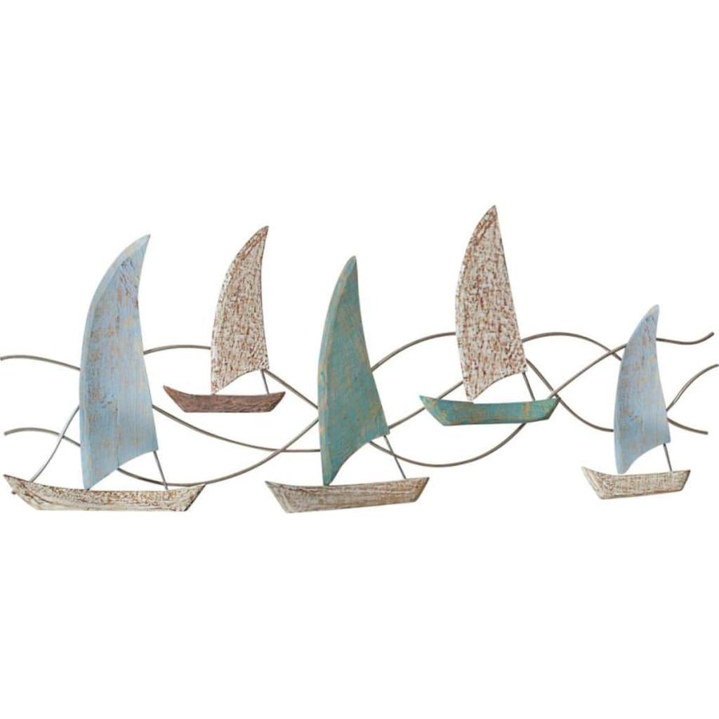 Schneider Wanddekoobjekt »Segelboote«, Wanddeko, aus Holz, maritim