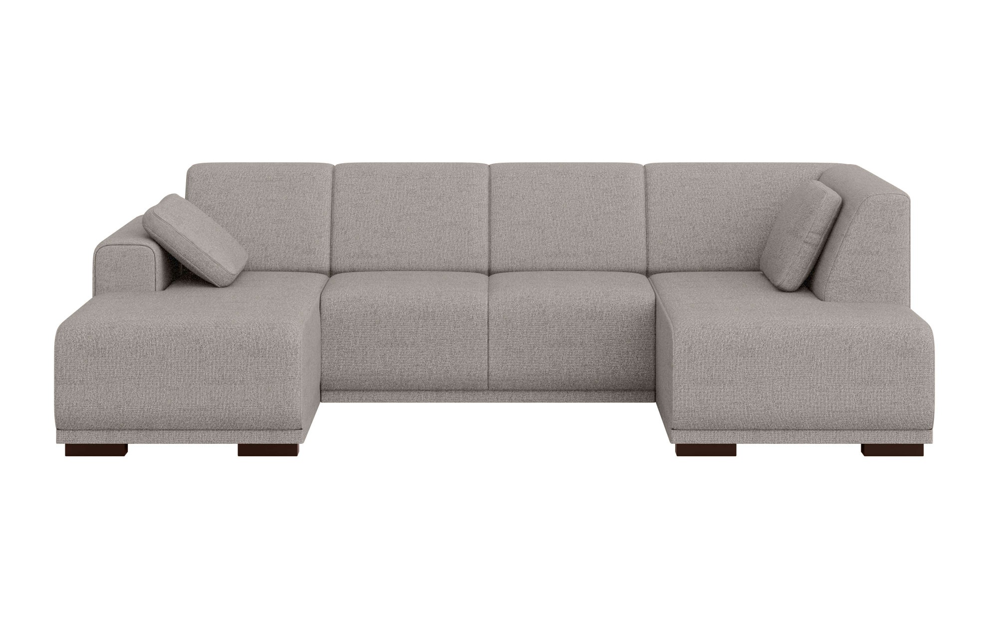 Home affaire Wohnlandschaft »BORNHOLM U-Form mit Recamiere rechts/links, B/T/H: 300/162/85 cm«, U-Form mit Wellenunterfederung, Recamiere rechts oder links bestellbar