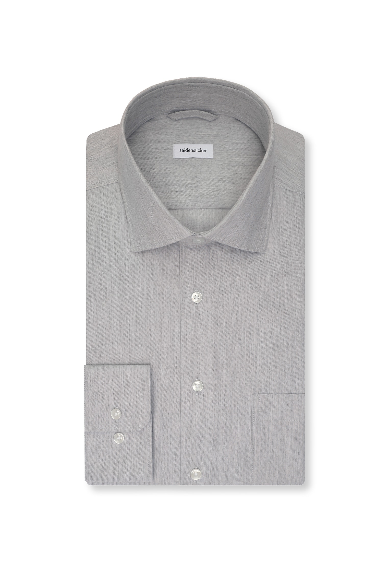 seidensticker Flanellhemd »Regular« Regular 1/1 Kentkragen Uni