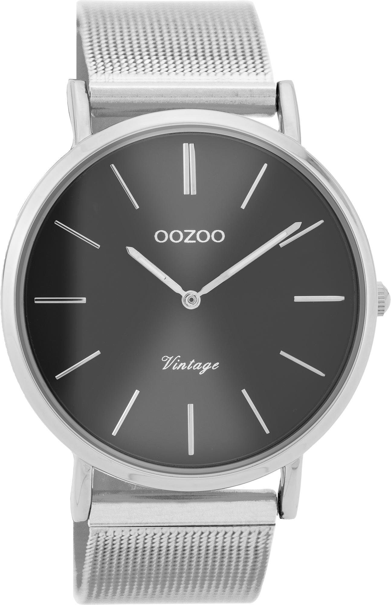 OOZOO Quarzuhr, Armbanduhr, Damenuhr, Herrenuhr, Edelstahlarmband