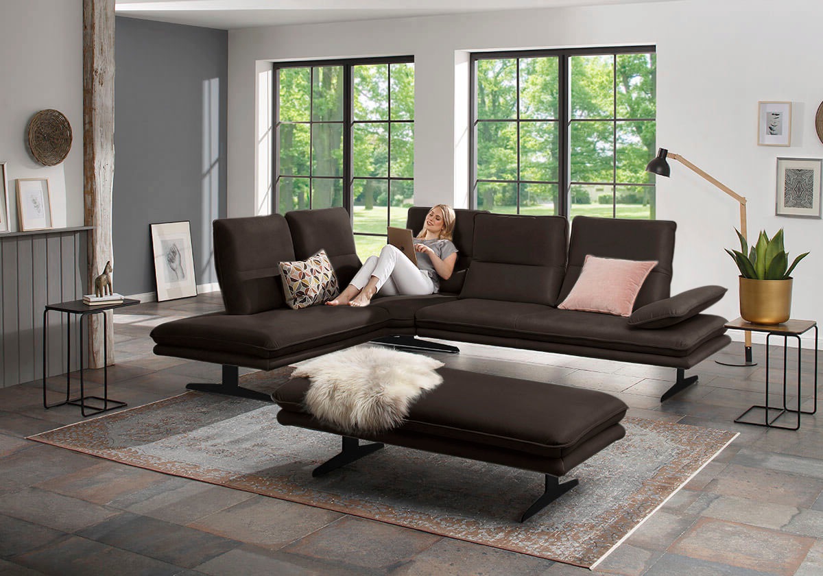 W.SCHILLIG Ecksofa »broadway, Designsofa, toller Sitzkomfort, zeitlos, eleg günstig online kaufen