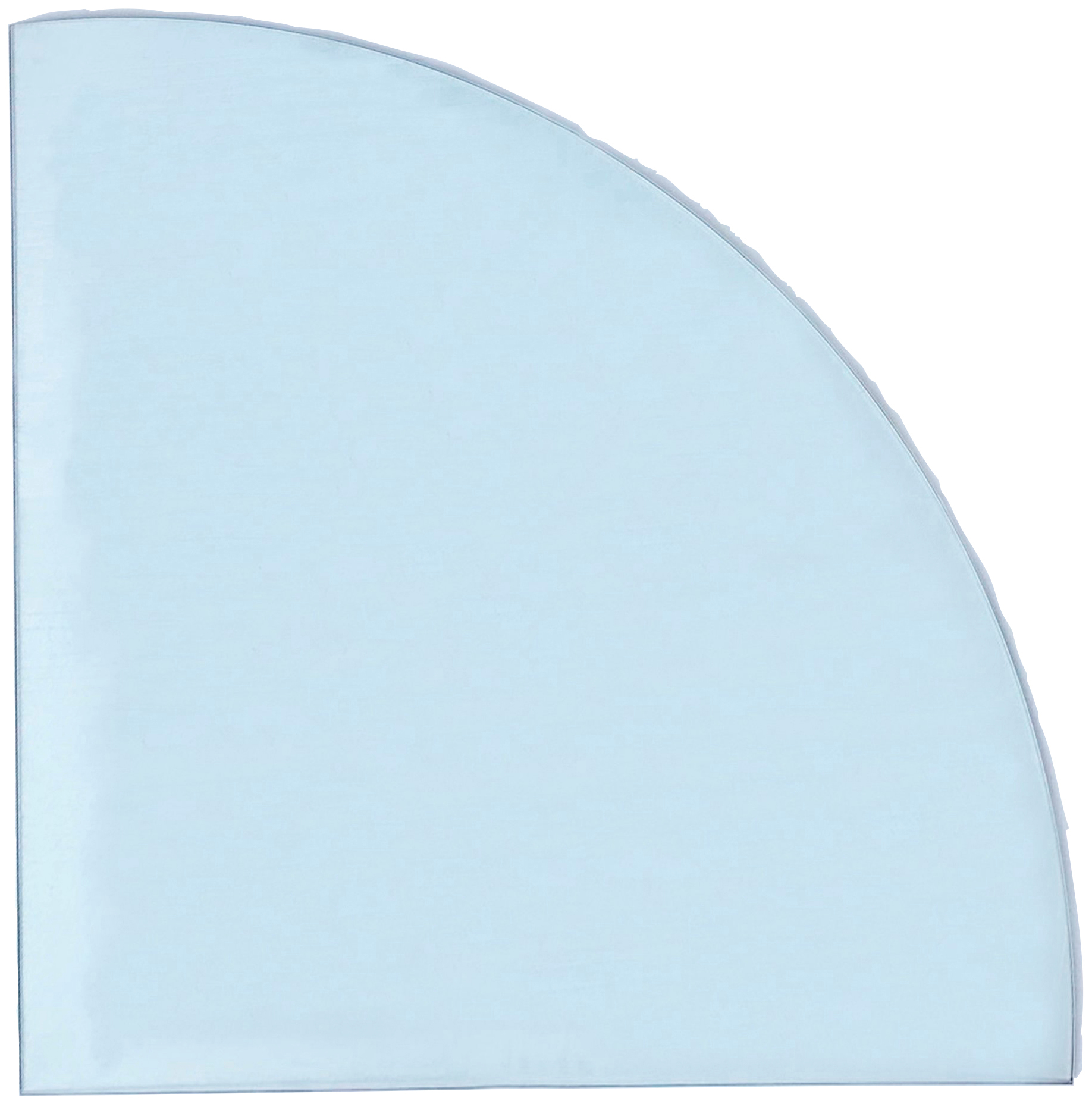 Bodenschutzplatte, Viertelkreis 120x120 cm