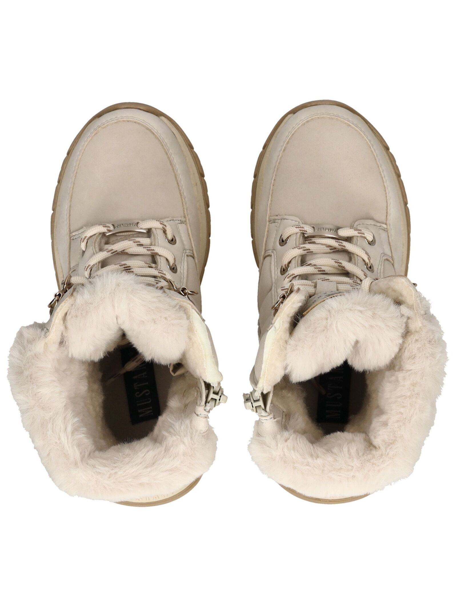 Mustang Shoes Schnürstiefelette »Mustang Shoes Stiefelette Lederimitat/Textil«