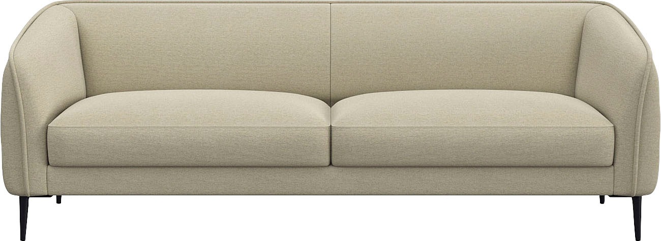 FLEXLUX 3-Sitzer »Belle Designsofa, Couch, bequem durch Kaltschaum im Sitz« günstig online kaufen