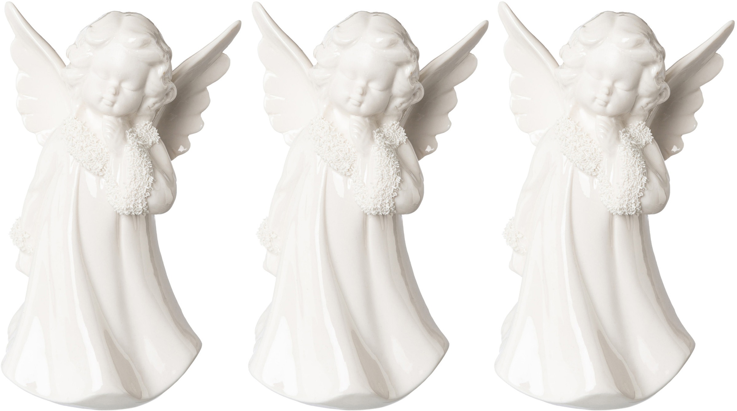 Creativ deco Engelfigur »Weihnachtsdeko«, im Winterkleid auf Raten kaufen | Engelfiguren