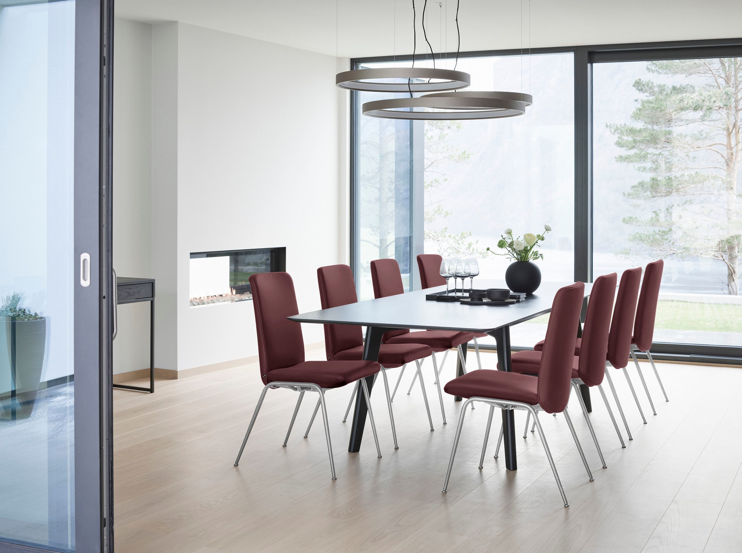 Stressless® Polsterstuhl »Laurel«, Leder BATICK, Low Back, Größe L, mit Beinen aus Stahl in Chrom glänzend