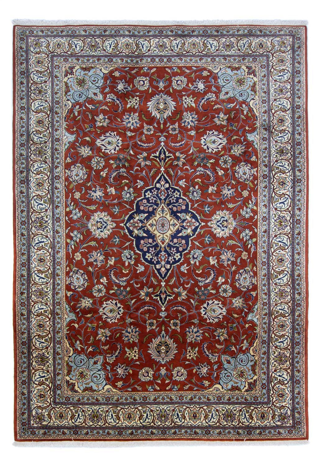 morgenland Wollteppich »Nain 6la Medaillon Ruggine 298 x 206 cm«, rechtecki günstig online kaufen