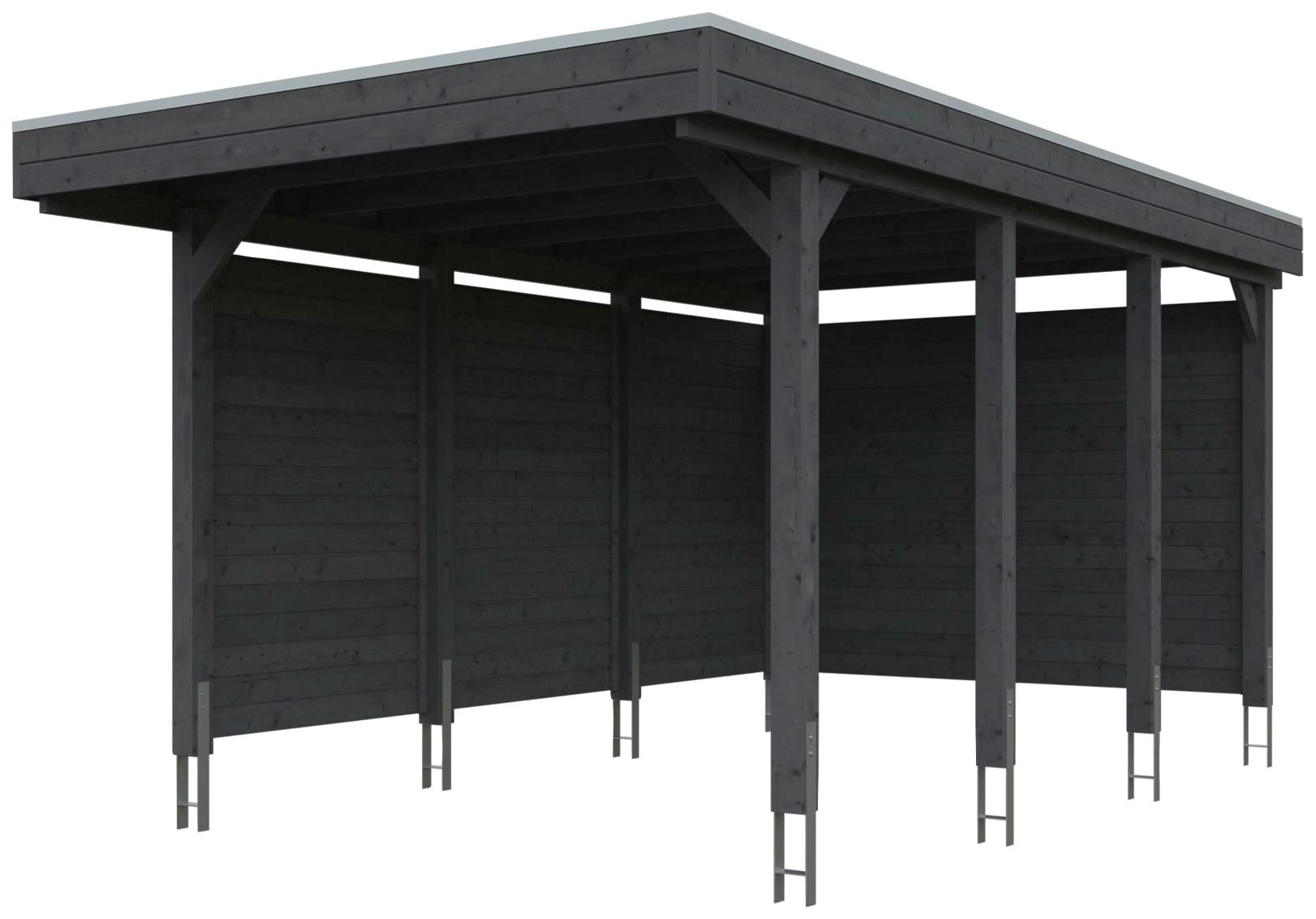 Carport Friesland Set 1 Schiefergrau 314 x 555 cm günstig online kaufen