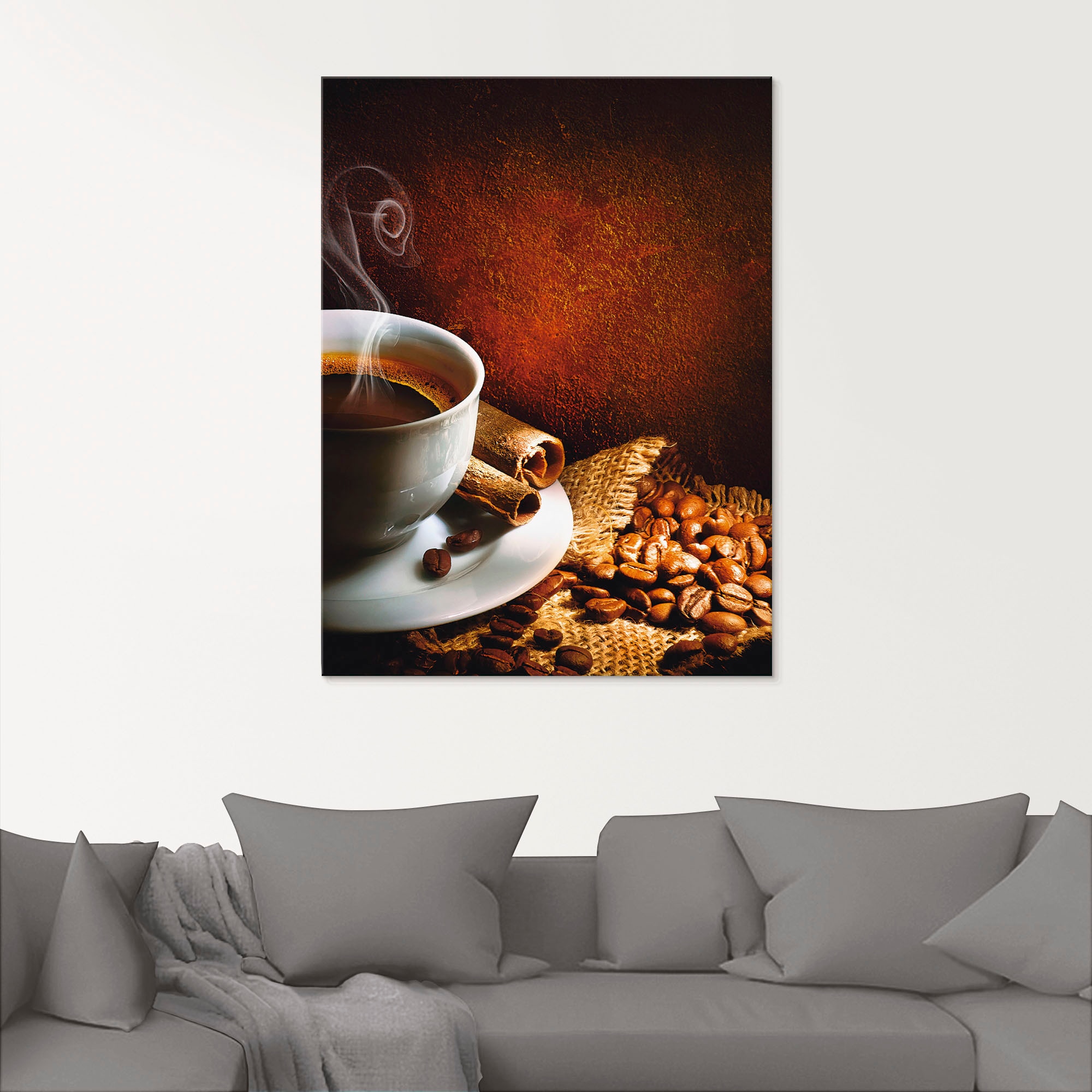 Artland Glasbild »Kaffee«, Getränke, (1 St.), in verschiedenen Größen
