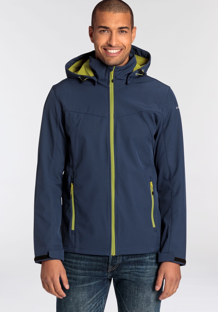 Softshelljacke »ICEPEAK BRIMFIELD«, mit Kapuze, mit dezenten Logoschriftzügen