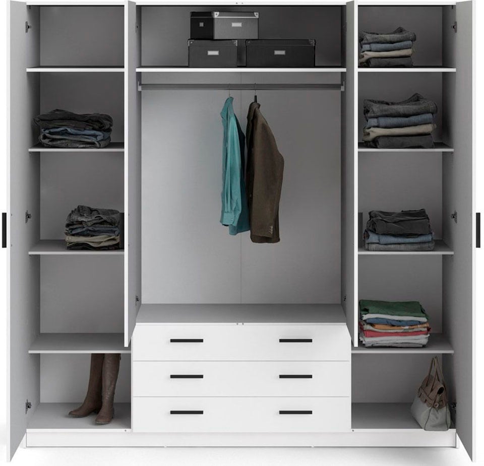 INOSIGN Kleiderschrank »Sprint Drehtürenschrank, Aufbewahrung Kasten Schrank Stauraum«, Breite 98,5/147 oder 195,5 cm, je mit Einlegeböden und Kleiderstange