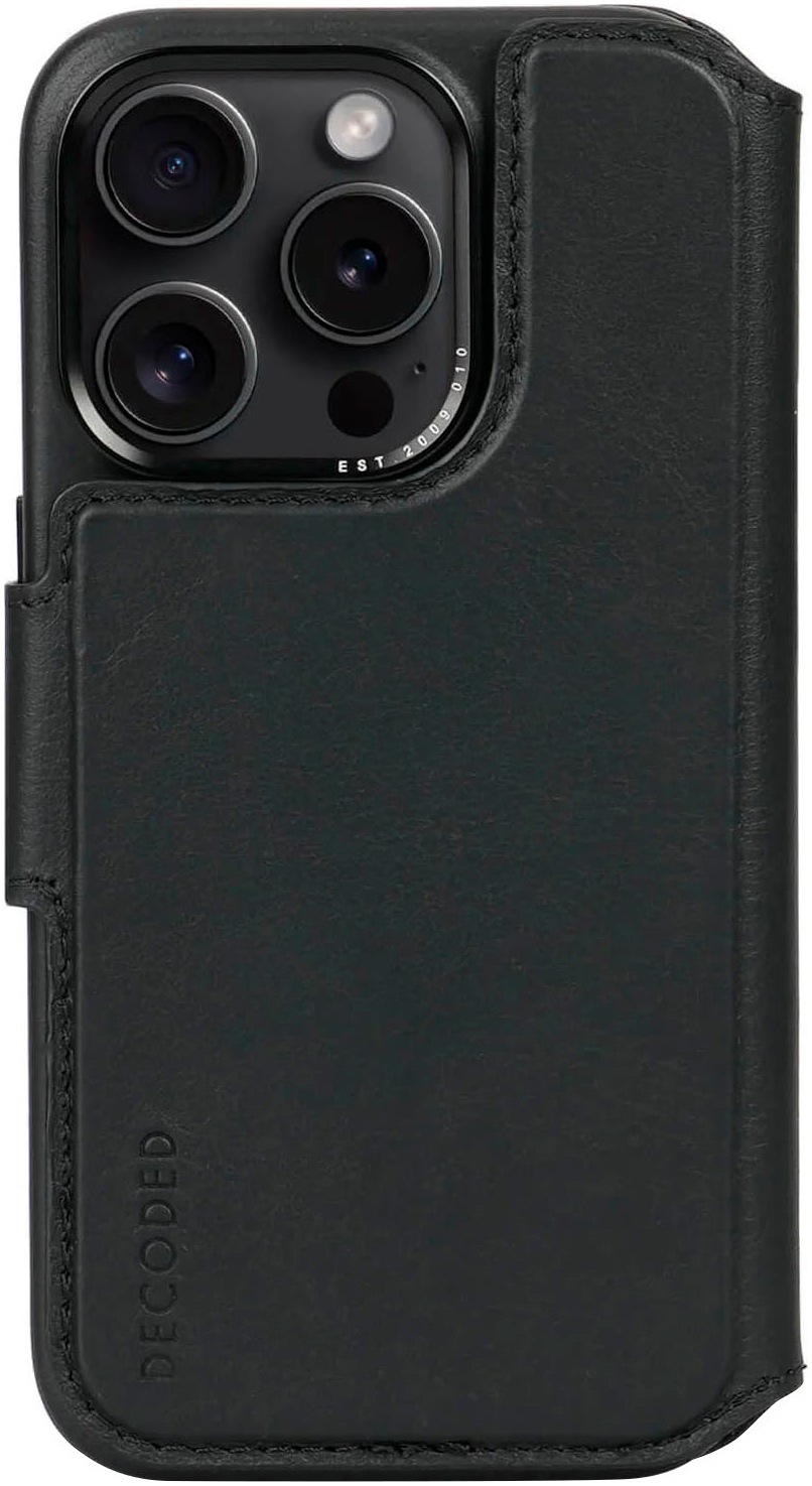 DECODED Smartphone-Hülle »Leather Detachable Wallet für iPhone 15 Pro«, iPhone 15 Pro, 15,5 cm (6,1 Zoll)