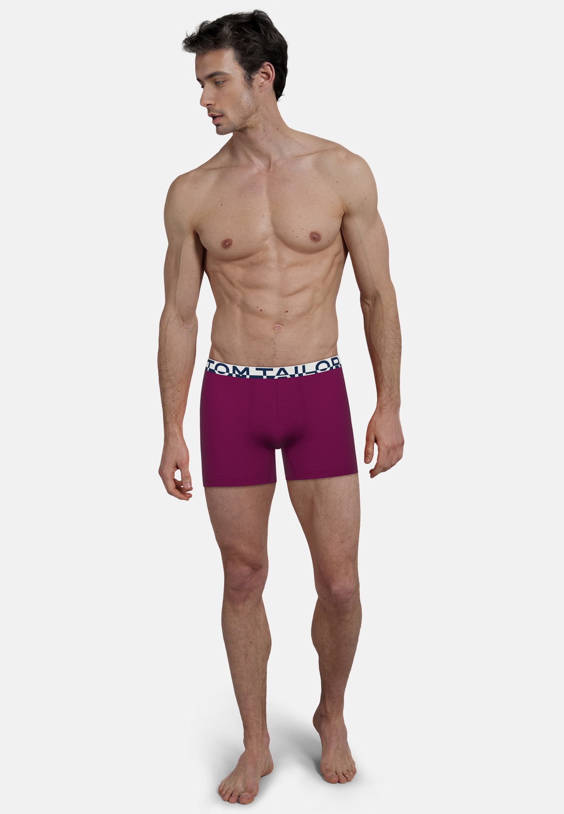 TOM TAILOR Boxershorts »Kentucky«, (2er-Pack), mit Logobund