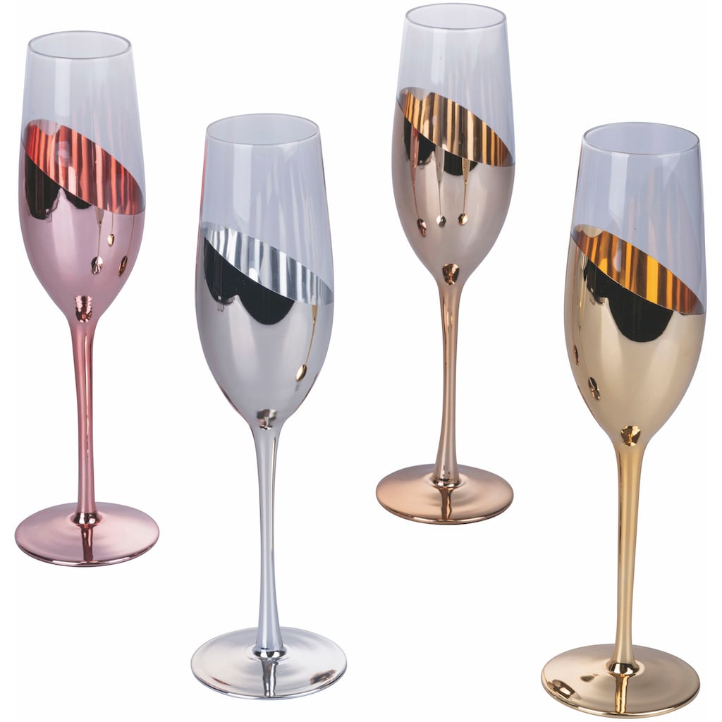 Villa d'Este Sektglas »Chic«, (Set, 4 tlg.)