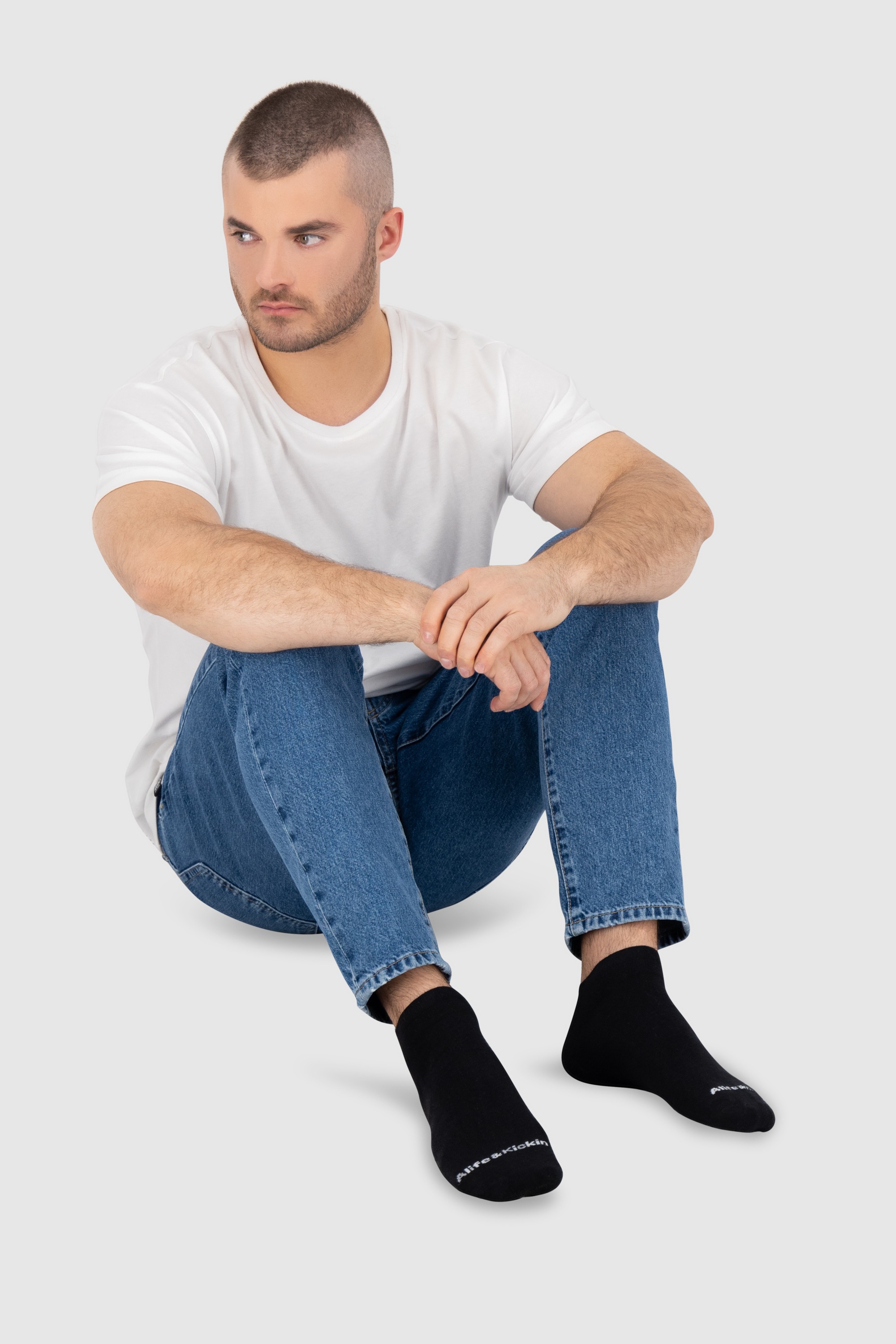 Alife & Kickin Sneakersocken »Herren 6 PACK - JanAK«, (Spar-Set), kurze Basic Sneakersocken, aus Baumwolle mit weichem Bund