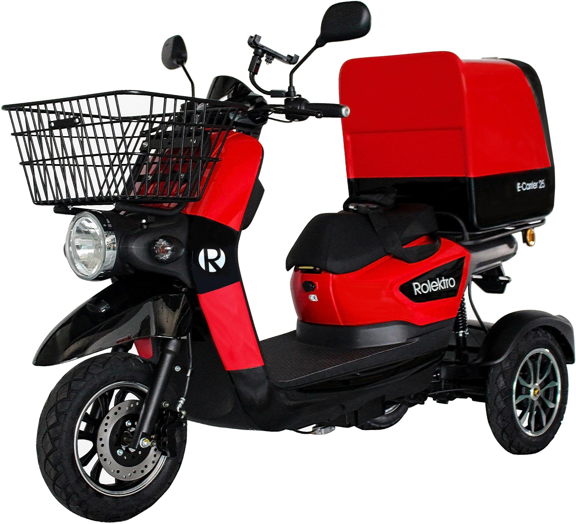 Rolektro Elektromobil »Rolektro E-Carrier 25 V.2, Blei-Gel-Akku«, (Korb)