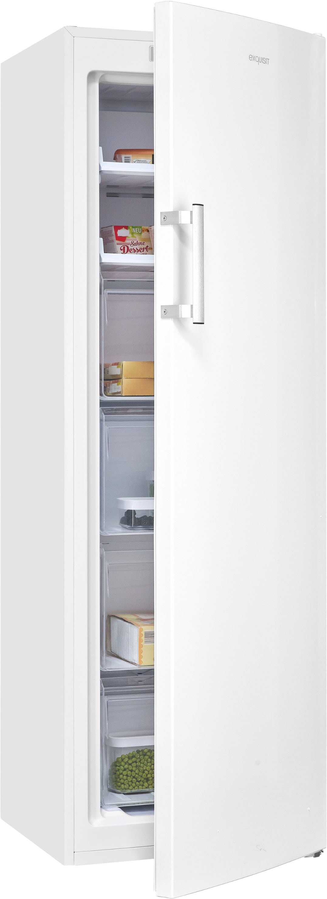 exquisit Gefrierschrank NoFrost »GS271-NF-H-040C« 170 cm hoch 54,5 cm breit Viel Platz, starke Gefrierleistung & flexible Anpassung für den Alltag