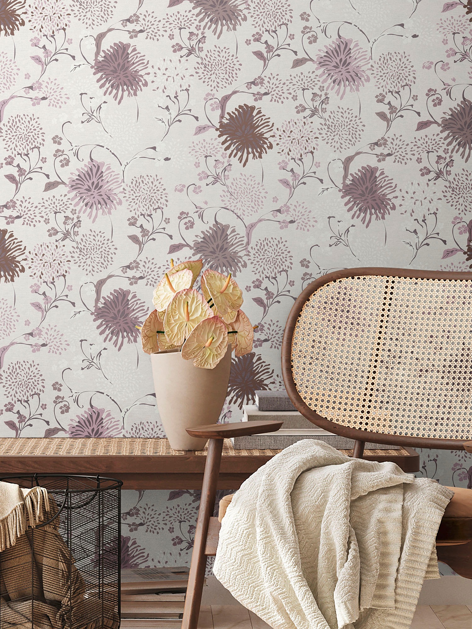 living walls Vliestapete »House of Turnowsky Designer Blumentapete«, matt, extravagant Kunst Floral verspielt