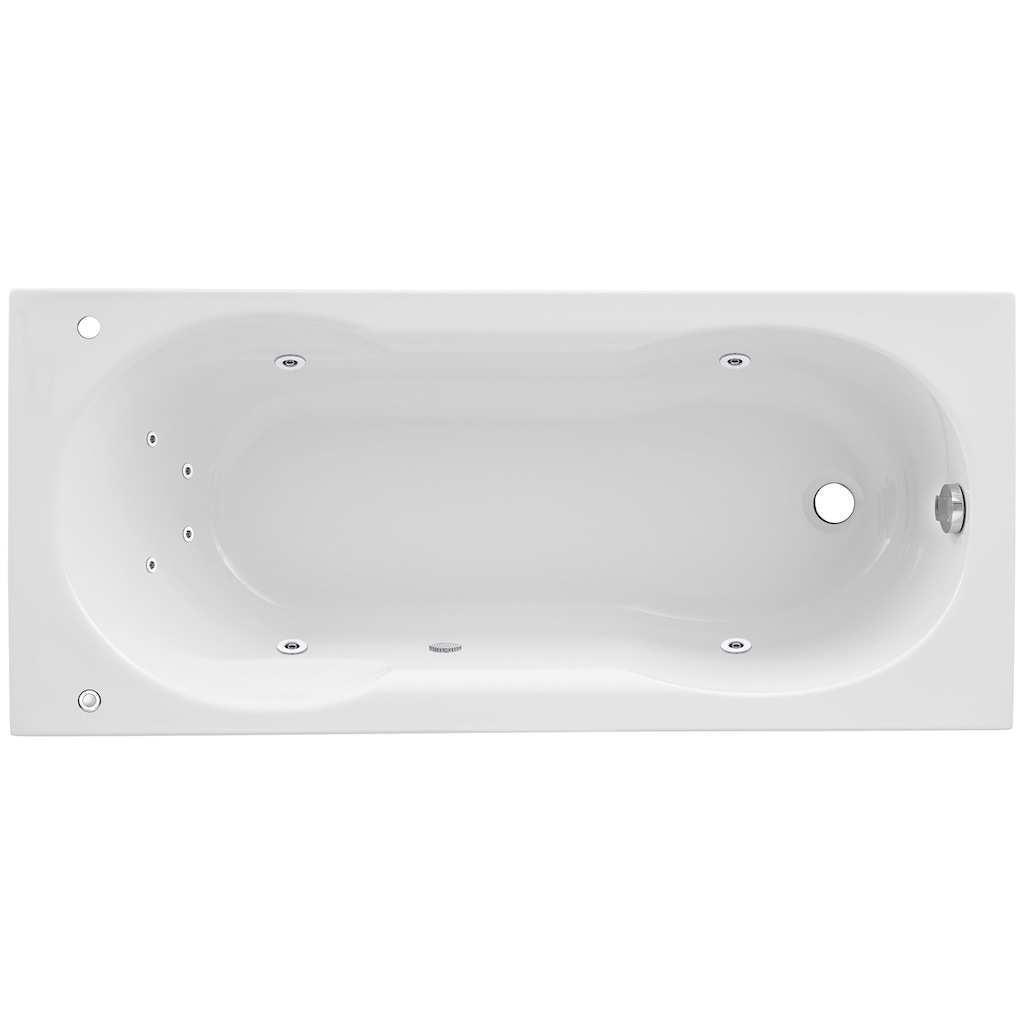 OTTOFOND Whirlpool-Badewanne »Julia«, (Komplett-Set, 1 tlg.)