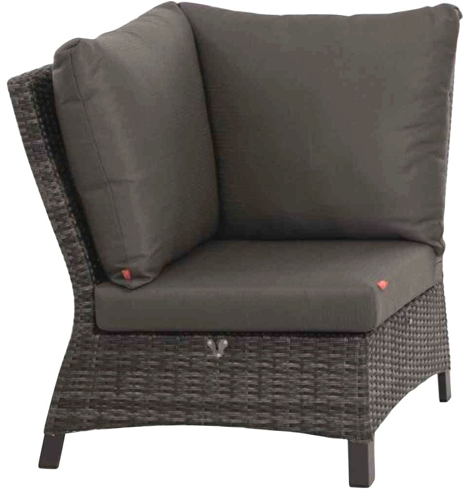Siena Garden Gartenlounge-Set »Taranto Eckset«, Alu, matt-anthrazit, inkl. Kissen