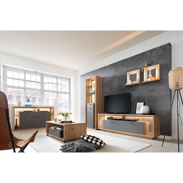 MCA furniture Couchtisch »Lizzano«, Landhausstil, Wohnzimmertisch bis 50 Kg  belastbar, Tisch 115 cm breit auf Rechnung bestellen