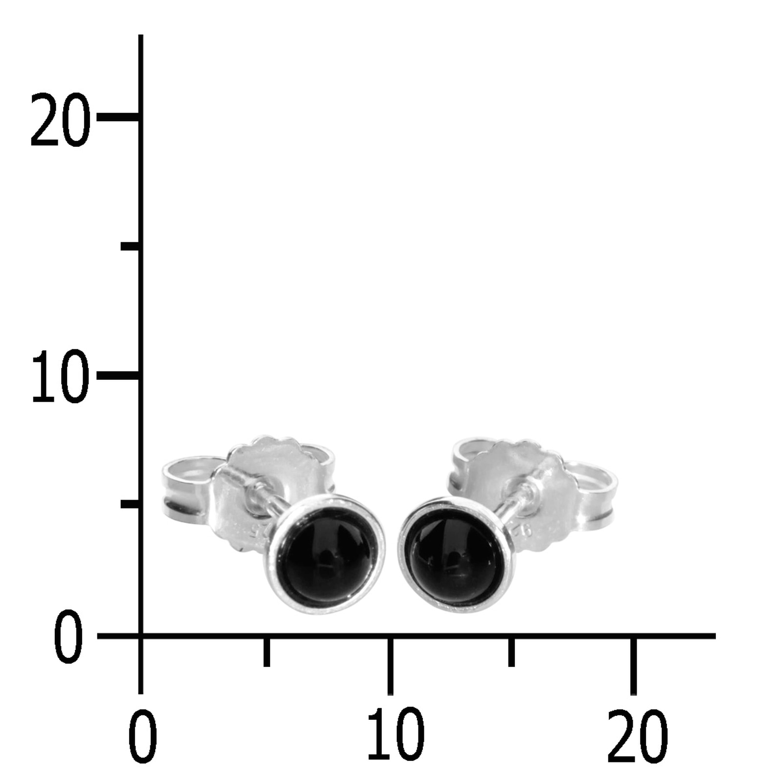 OSTSEE-SCHMUCK Paar Ohrstecker »Ostsee-Schmuck Ohrstecker Classic 4 mm Ohrstecker Classic 4 mm«, (2 tlg.)