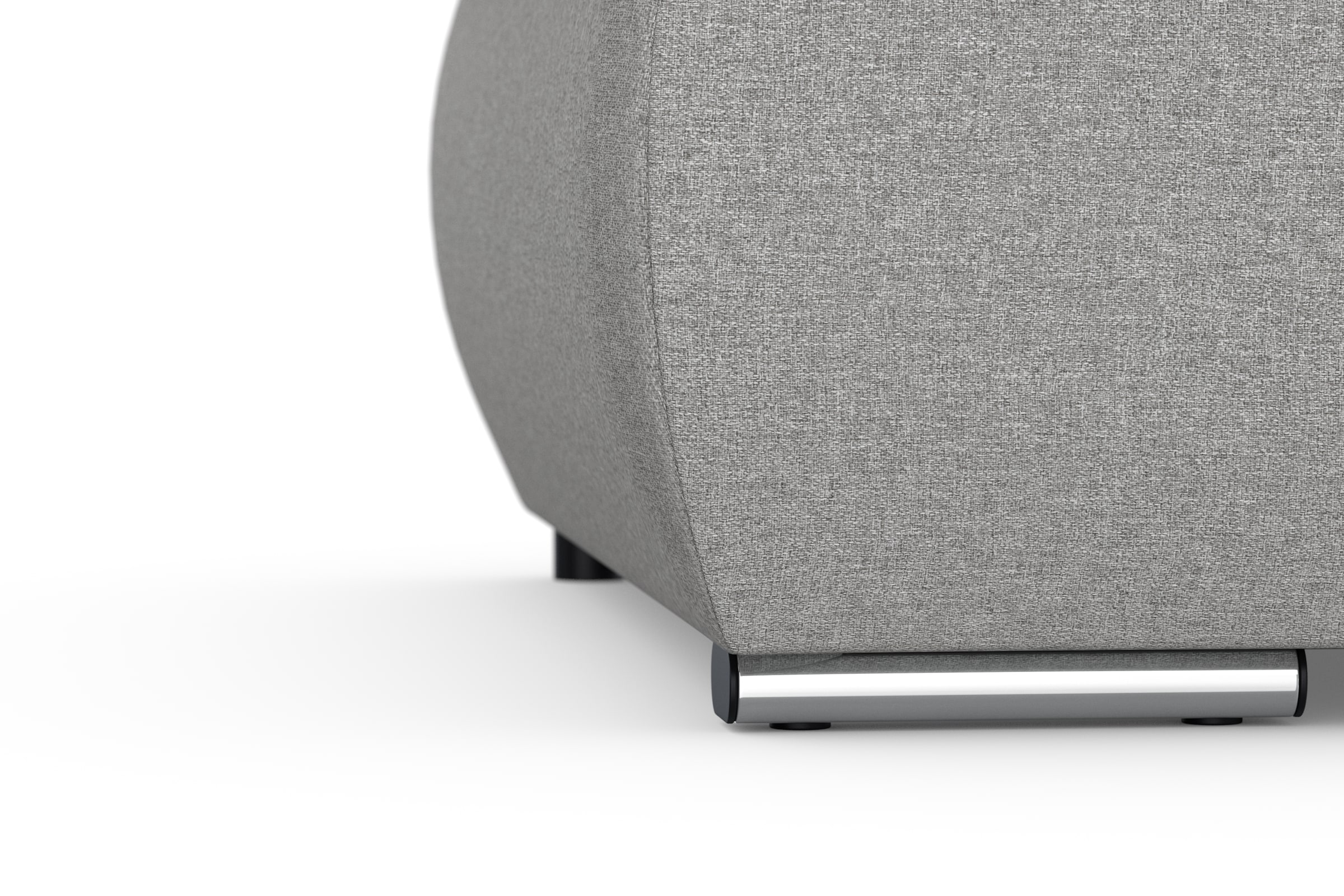 DOMO collection Ecksofa »Moric, L-Form, XXL-Sofa - Breite 300cm«, wahlweise mit Bettfunktion und Armteilverstellung, silber-grau