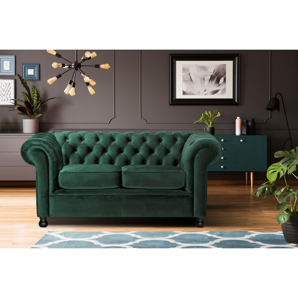 Home affaire Chesterfield-Sofa »Chesterfield Home 2-Sitzer«