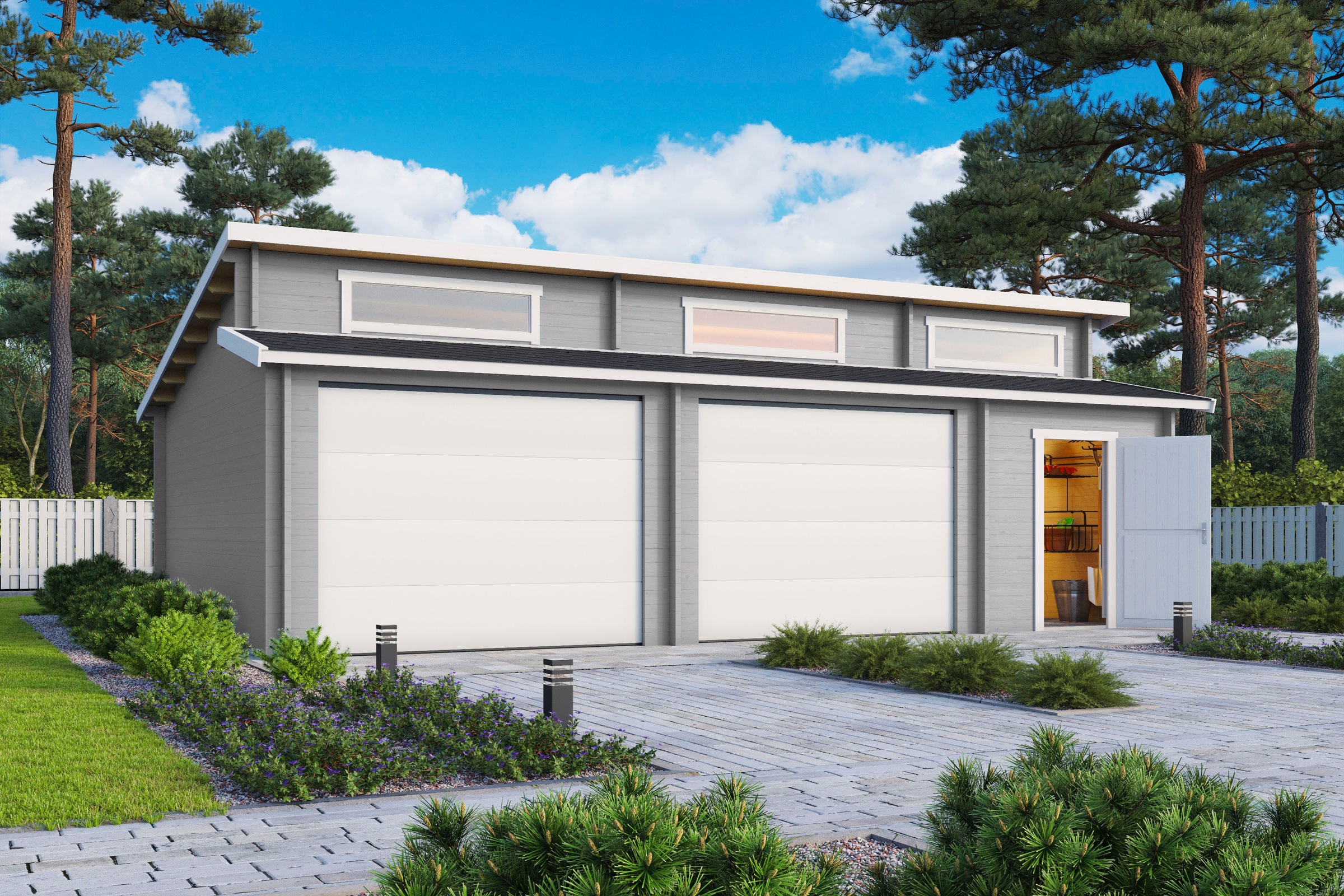 LASITA MAJA Garage »Hawaii«, (Set, Für 2 Fahrzeuge geeignet), Garage + 2 Se günstig online kaufen