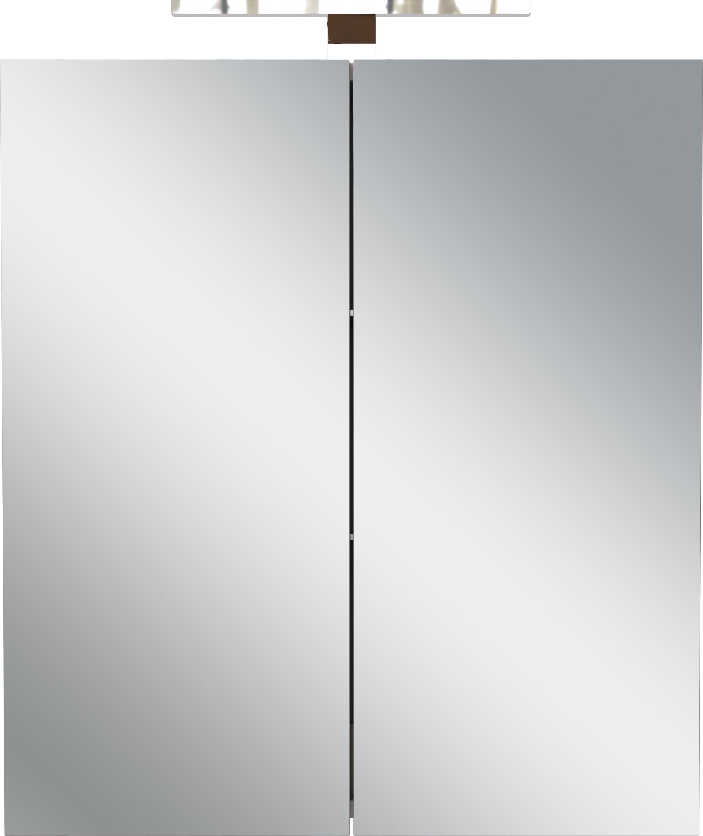 GERMANIA Spiegelschrank »GW-Arcena«, (1 St.), inkl. LED-Beleuchtung & Steckdosenbox, Glaseinlegeböden, Breite 60 cm