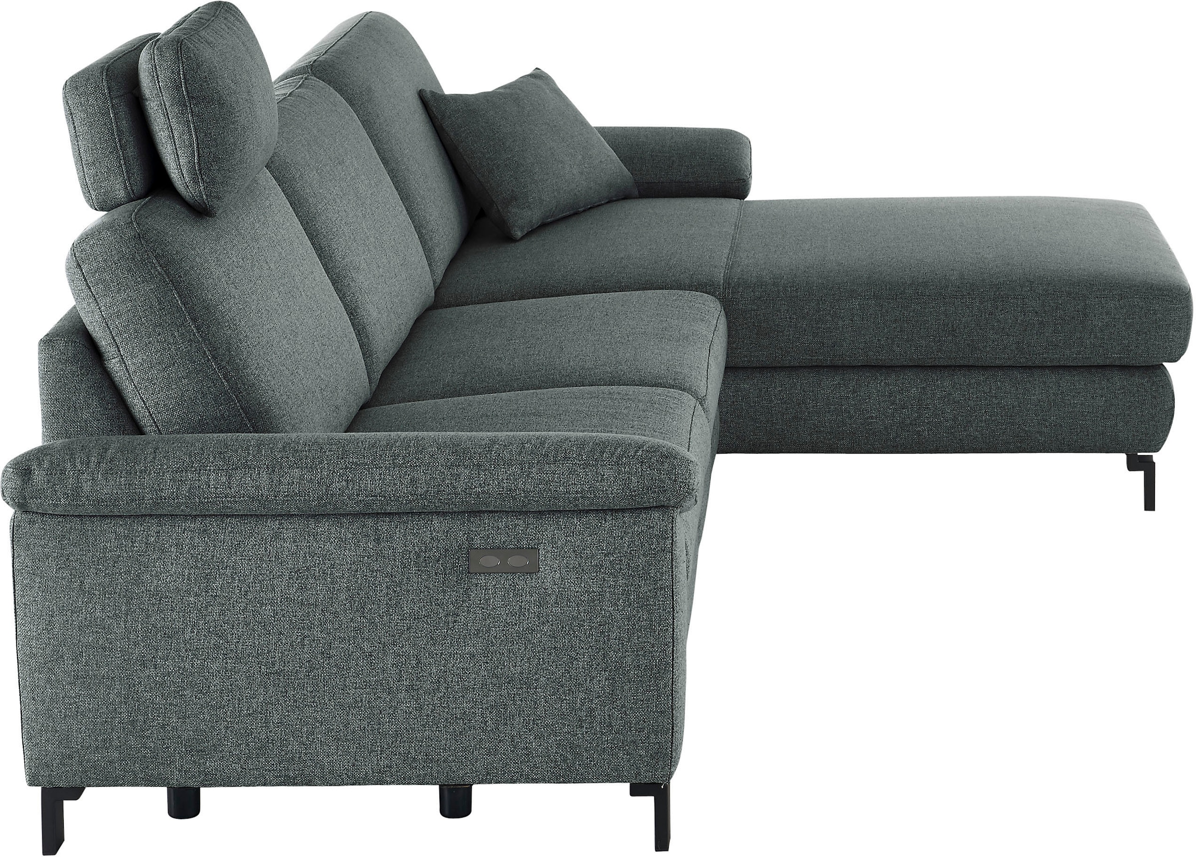 3C Candy Ecksofa »Mainau L-Form«, Relaxfunktion im 1,5-Sitzer, motorische Schlaffunktion in Longchair