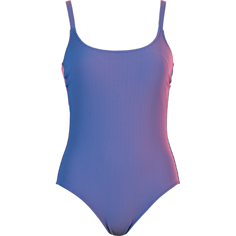 NATURANA Badeanzug »City Vibes« 1 Stk. tlg. mit feinem Streifendesign, elastisch, bequem, dünne Träger blue pink 36 - N-Gr N-Gr 36 Badeanzug von...