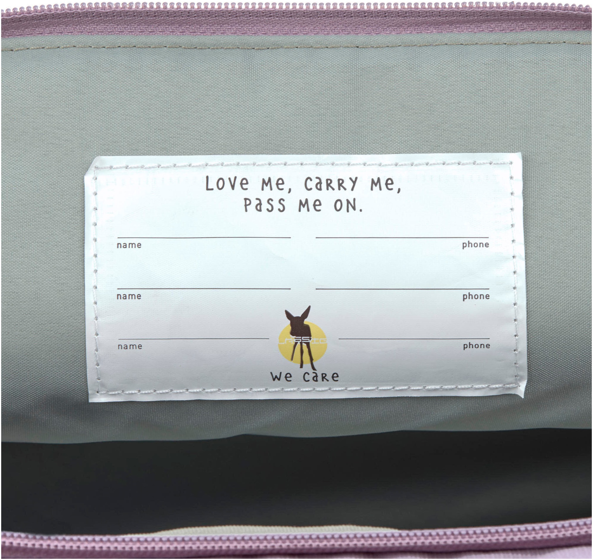 LÄSSIG Kinderrucksack »Little Gang, Mini Rolltop Backpack, lilac« Reflektoren aus recycelten PET-Flaschen