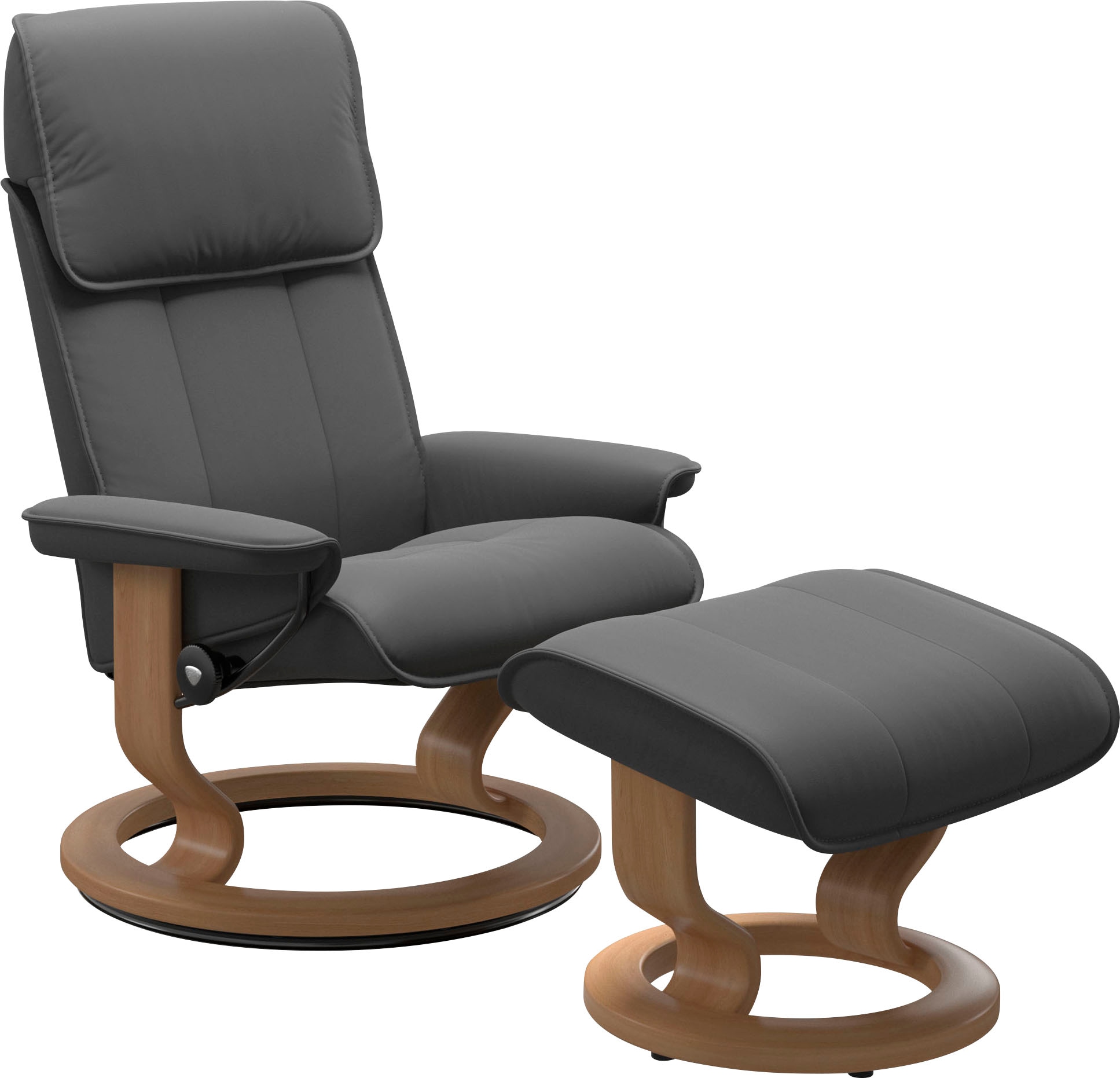 Stressless Fußhocker "Admiral", mit Classic Base, Gestell Eiche günstig online kaufen