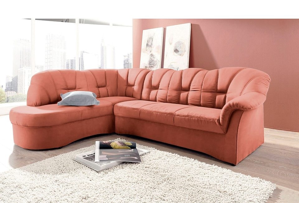 DOMO collection Ecksofa »Papenburg L-Form«, mit Ottomane, wahlweise mit Bettfunktion